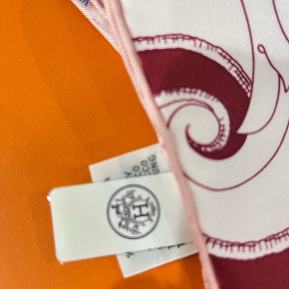 Auth Hermes L'instruction du Roy Rose Pink long silk shawl scarf NWT and Box! - Picture 7 of 9